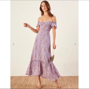 Reformation Purple Butterfly Dress SIZE 6